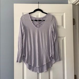 AE criss-cross plunging neckline